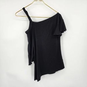 1. State Cold Shoulder Black Blouse Size Small